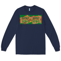 Navy St. Patrick's Day Western  Lucky And Blessed Long Sleeve Tee - Artiststas