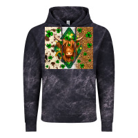 Cloud Black St. Patrick's Day Highland cow Vintage Hoodie - Neo Western