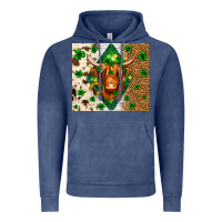 Vintage Denim St. Patrick's Day Highland cow Vintage Hoodie - Neo Western
