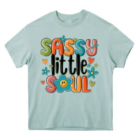 Arona sassy little soul smiley Heavy Core Tee - MaliasSmallBusiness