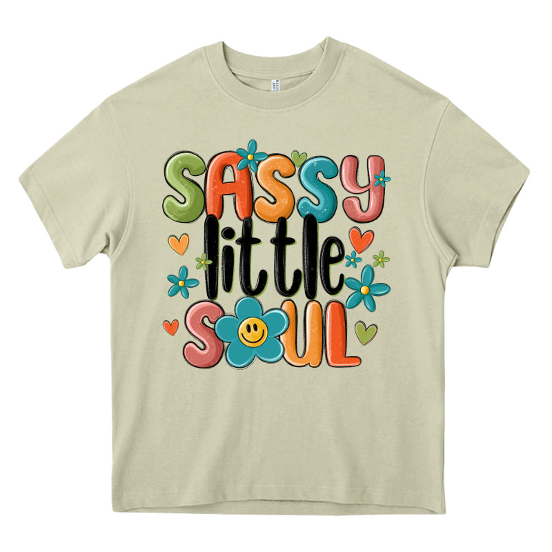 Sassy Little Soul Smiley Heavy Core Tee by MaliasSmallBusiness | Teevron