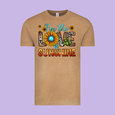 For The Love Of Sunshine Vintage Tee Designed By Jahusdesignshop