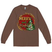 Chestnut merry and bright christmas tree Long Sleeve Tee - AdoDesignShop