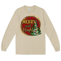 Mushroom merry and bright christmas tree Long Sleeve Tee - AdoDesignShop
