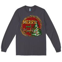 Smoke merry and bright christmas tree Long Sleeve Tee - AdoDesignShop