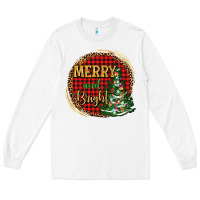 White merry and bright christmas tree Long Sleeve Tee - AdoDesignShop