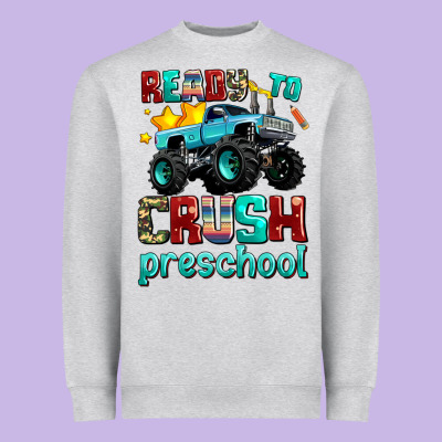 Ready To School Crush Preschool Heavyweight Sweatshirt Designed By Adodesignshop