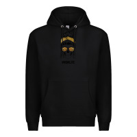Black Yellow Glitter, Leopard Pattern Mom Skull Premium Hoodie - Bettercallsaul