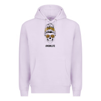 Lilac Yellow Glitter, Leopard Pattern Mom Skull Premium Hoodie - Bettercallsaul