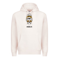 Pale Pink Yellow Glitter, Leopard Pattern Mom Skull Premium Hoodie - Bettercallsaul