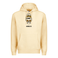 Pina Colada Yellow Glitter, Leopard Pattern Mom Skull Premium Hoodie - Bettercallsaul