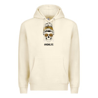 Sandshell Yellow Glitter, Leopard Pattern Mom Skull Premium Hoodie - Bettercallsaul