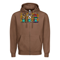 Chestnut western bunny Zipper Hoodie - MaliasSmallBusiness