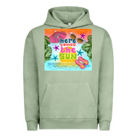 Pigment Oil Green here comes the sun Urban Hoodie - TumblerDesignByShophia