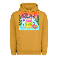 Pigment Peanut Butter here comes the sun Urban Hoodie - TumblerDesignByShophia