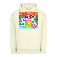 Pigment Pistachio here comes the sun Urban Hoodie - TumblerDesignByShophia