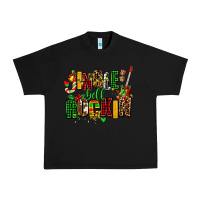 Black jingle bell rockin Urban Heavy Tee - AdoDesignShop