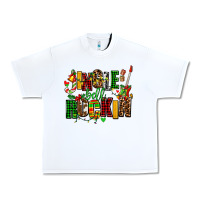White jingle bell rockin Urban Heavy Tee - AdoDesignShop