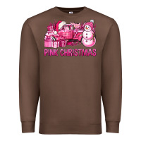 Chestnut Pink Christmas Truck Premium Sweatshirt - BundleAndBundleShop