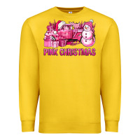 Lemon Pink Christmas Truck Premium Sweatshirt - BundleAndBundleShop