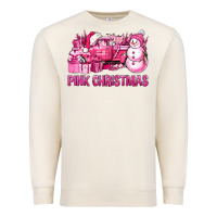 Sandshell Pink Christmas Truck Premium Sweatshirt - BundleAndBundleShop