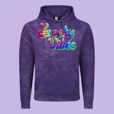 Spooky Vibes Vintage Hoodie Designed By Jahusdesignshop