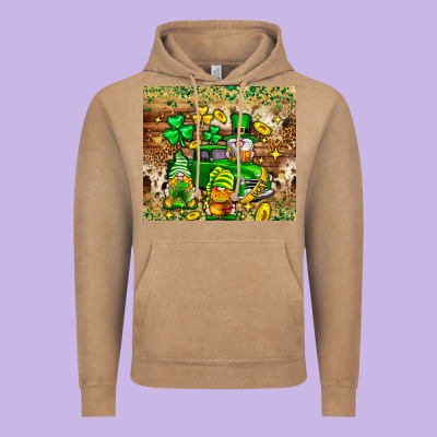 St. Patrick's Day Gnomies Truck Tumbler Vintage Hoodie Designed By Neo Western