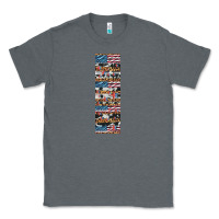 Charcoal Heather usa flag and western patterns  penwraps Classic Tee - Artiststas
