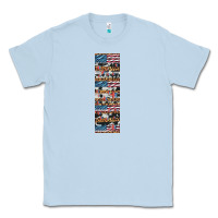 Dusty Blue usa flag and western patterns  penwraps Classic Tee - Artiststas