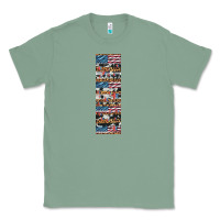 Sage usa flag and western patterns  penwraps Classic Tee - Artiststas