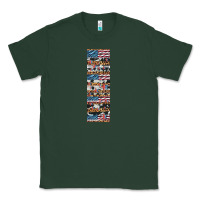 Sports Green usa flag and western patterns  penwraps Classic Tee - Artiststas
