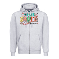 Heather Grey his life saved my life Zipper Hoodie - MaliasSmallBusiness