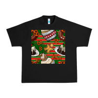 Black christmas cake seamless pattern Urban Heavy Tee - BundleAndBundleShop