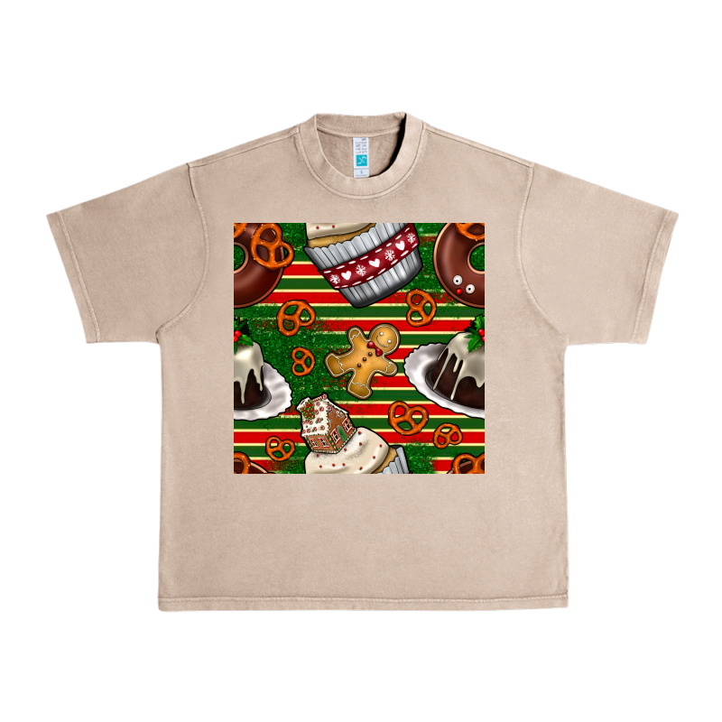 Christmas Cake Seamless Pattern Urban Heavy Tee by BundleAndBundleShop | Teevron
