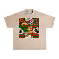 French Oak christmas cake seamless pattern Urban Heavy Tee - BundleAndBundleShop