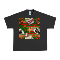 Pigment Black christmas cake seamless pattern Urban Heavy Tee - BundleAndBundleShop