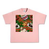Salmon christmas cake seamless pattern Urban Heavy Tee - BundleAndBundleShop