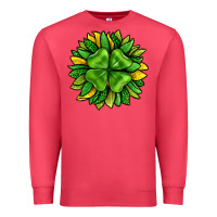 St. Patricks Sunflower With Clover Premium Sweatshirt | Teevron