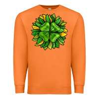 Carrot St. Patricks Sunflower With Clover Premium Sweatshirt - BundleAndBundleShop