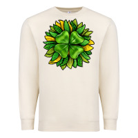 Sandshell St. Patricks Sunflower With Clover Premium Sweatshirt - BundleAndBundleShop