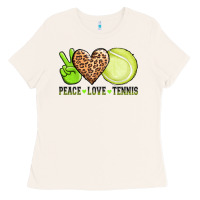Bone peace love tennis Ladies Tee - AdoDesignShop