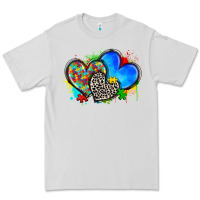 Dove Grey autism hearts Premium Tee - Zillion Design Studio