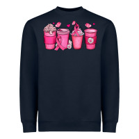 Navy breast cancer coffee cups Heavyweight Sweatshirt - JahusDesignShop