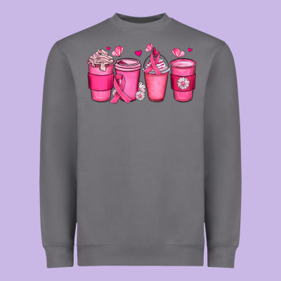 Breast Cancer Coffee Cups Heavyweight Sweatshirt Designed By Jahusdesignshop