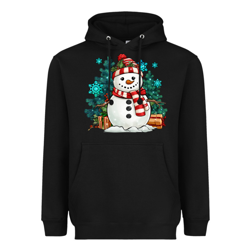 Christmas Snowman Heavyweight Hoodie by MaliasSmallBusiness | Teevron
