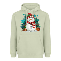 Matcha christmas snowman Heavyweight Hoodie - MaliasSmallBusiness