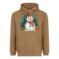 Toasted Coconut christmas snowman Heavyweight Hoodie - MaliasSmallBusiness