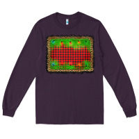 Plum christmas lights background Long Sleeve Tee - AdoDesignShop
