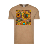 Vintage Coffee our lady of guadalupe sunflower  seamless pattern Vintage Tee - JahusDesignShop