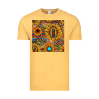 Vintage Mustard our lady of guadalupe sunflower  seamless pattern Vintage Tee - JahusDesignShop